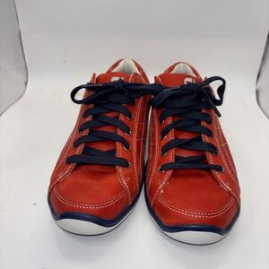 FootJoy LoPro Collection Red Leather Spikeless Golf Shoes 97253 Womens 7 M